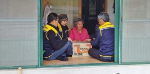 함양 지곡면 사회보장협 취약계층 가구 방문