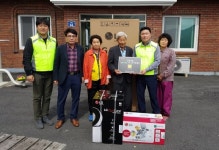 LG전자 노조, 하동 청학골 경로당에 가전제품 기증