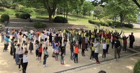 진주 성북동 어린이와 함께하는 건강걷기 행사