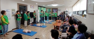 진주 이현동 자율방재단 심폐소생술 교육 실시