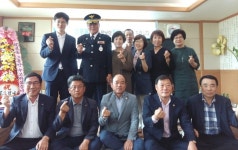 합천서 이무용 초계동부파출소장 정년 퇴임식