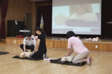 합천소방서, 유치원 교직원 심폐소생술 교육 가져