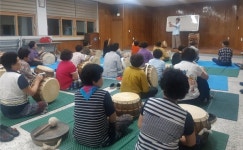 노홍식 재경유림면향우회장 화장산 풍물패 악기 지원
