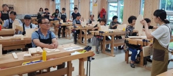 진주 성북동 봉사단체협의회 목공예 체험