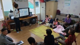 창원서부署 동읍 성진까치아트빌 경로당 교통안전 교육