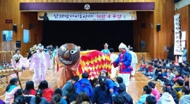 합천교육지원청, 밤마리오광대 하반기 공연 열어