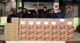 하동 악양면 청목회, 경로당에 라면 달걀 나눔