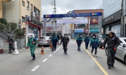 양산 서창동주민자치위, 서창시장 주변 자체 방역