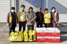 합천 쌍책면 적십자회 화재발생 가구 긴급구호품 전달