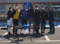 산엔청복지관 드론 활용 코로나19 방역활동