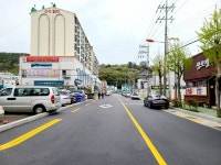 거제 장승포 신부시장 앞 도로 긴급 복구공사 완료