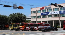창원소방서, 긴급차량 우선 신호제어시스템 현장시험