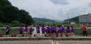 진주 이현동 나불천 환경지킴이 활동 실시