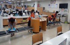 양산 물금읍 주민자치위원회 방역소독 봉사