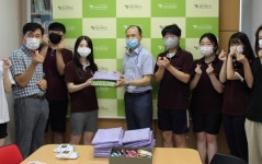 양산 서창고, 웅상노인복지관에 여름내의 전달