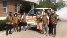 양산 양주동 주민자치위, 코로나19 예방 방역봉사