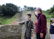 문화재청장, 하동읍성·태양광발전소 설치 현장 확인