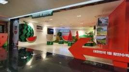 함안군 롯데백화점 마산점 함안수박 관광 홍보관 조성