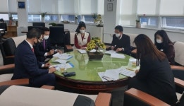 통영교육지원청, 도의원과 본예산안 설명회 가져