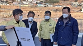 강석주 통영시장, 도시계획도로 개통 현장방문