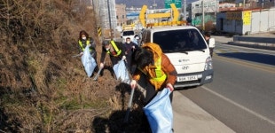 양산 서창동 7호국도 진출입로 명동교차로 환경정비