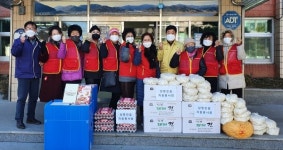 밀양 삼랑진읍 자원봉사회 사랑의 떡국 나눔 행사