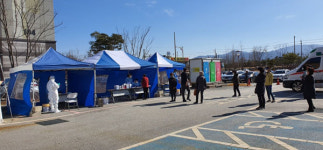 거창군 코로나19 신속항원검사 군민 찬사