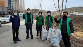 진주 초장동 하촌천 산책로 환경정비