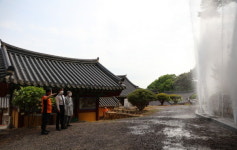 김조일 경남소방본부장, 창녕 관룡사 현장지도