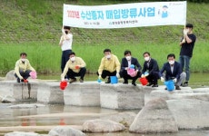 함양군 수산종자 3종 101만마리 방류