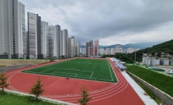 양산시 덕계체육공원 이달 말 준공 예정