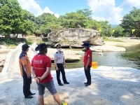 거창소방서장 수승대 119시민수상구조대 격려 방문