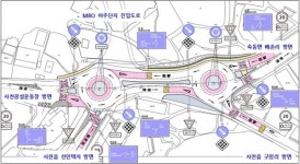 사천 서일아파트 앞 회전교차로 정비공사