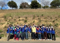 사천 동서동 바르게살기위, 실안 노을길 수국 꽃길 조성