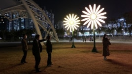 창원 마산항 서항지구 친수공간 야간 점검