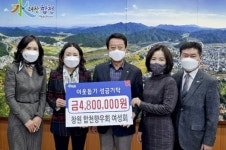 창원 합천향우회 여성회, 이웃돕기 성금 480만원 기탁