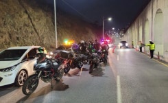 양산경찰서 소음 취약 구간 합동 단속 실시