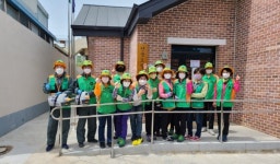 진주 이현동 자율방재단 경로당 방역 소독