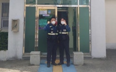 함안署 군북파출소 자살기도자 신속 구조