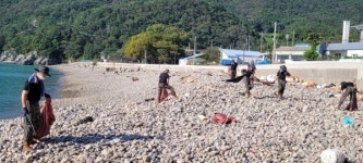 육군 제8972부대 삼동면 해안변 대민지원