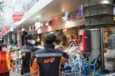 마산소방서 전통시장 화재예방 안전지도