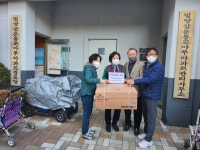 밀양새마을회 코아루아파트 경로당에 가스레인지 기증