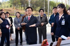 조규일 진주시장, 신진주역세권 보행육교 설치 요구 현장방문