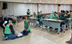 진주 대곡면 자율방재단 심폐소생술 교육 실시
