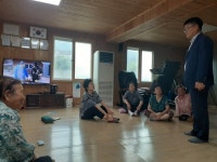 양산 원동면 무더위 대비 경로당 순회 방문