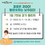 거창군 걸음은 걷고 혈관숫자는 낮추고 도전 시작