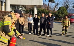 창녕군 계성면사무소 소방 훈련 실시