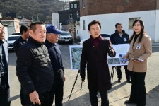 조규일 진주시장, 문산 주정마을 도시계획도로 현장 점검