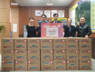 양산 금산공원교회, 동면에 라면 40박스 기탁