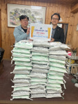 진주 한반도건설 안권상 대표 양곡 390㎏ 기부